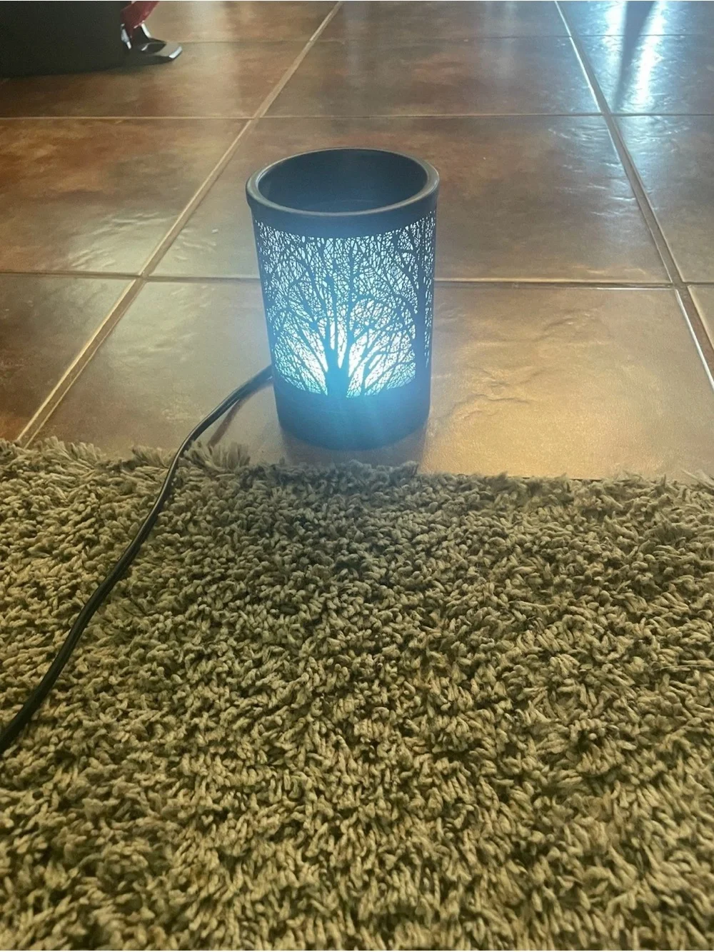 Color changing Tree Silhouette Electric Accent Lamp/wax warmer NEVER used